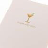 Graphique Butterflies Birthday Card, Family and Friends, Color-Coordinated Envelope, 5″ x 7″(Birthday Martini)