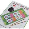 Graphique Surf’s Up Birthday Card, Friend, Brother, Father, Him, Color-Coordinated Envelope, 5″ x 7″(Sushi Roll)