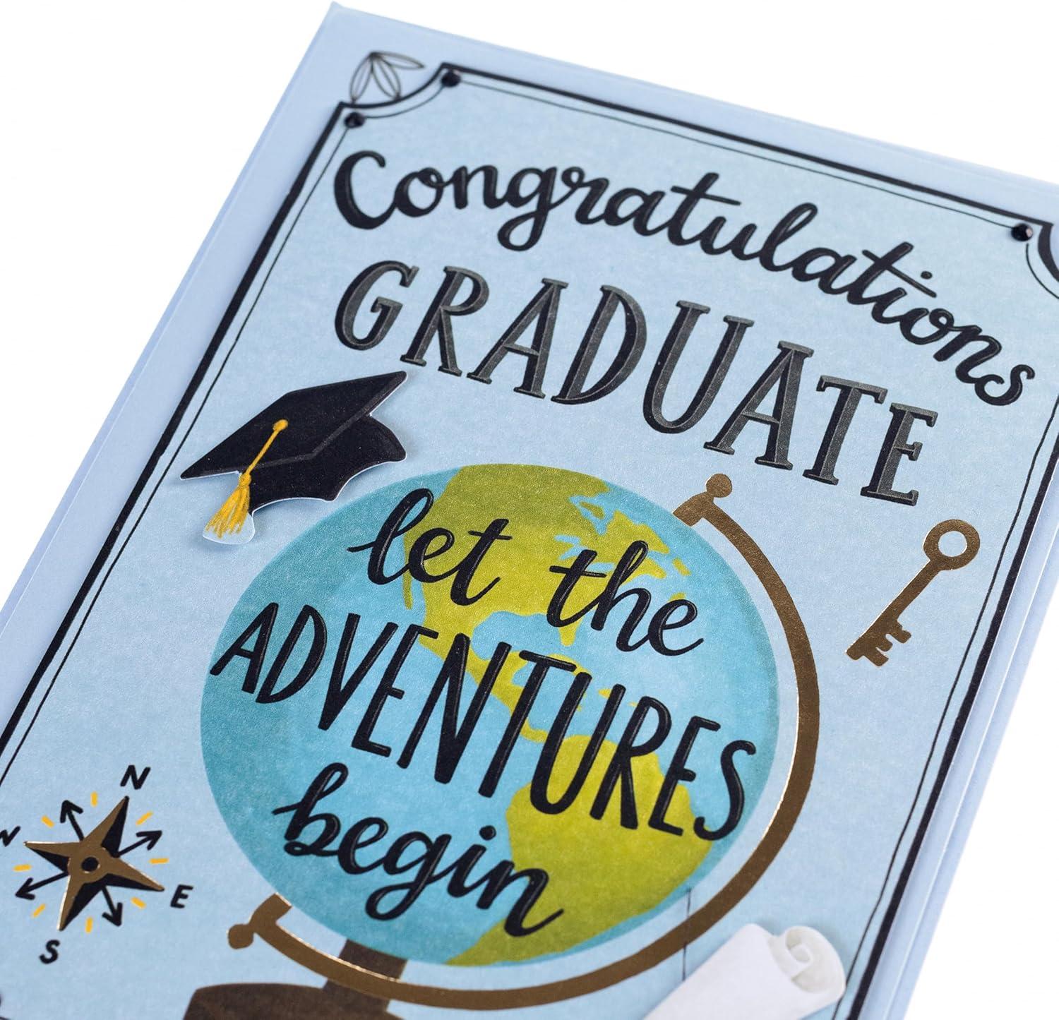 imageGraphique 2025 Grad Handmade Card Graduation Congratulations ColorCoordinated Envelope 5 x 7Adventures Begin Graduation
