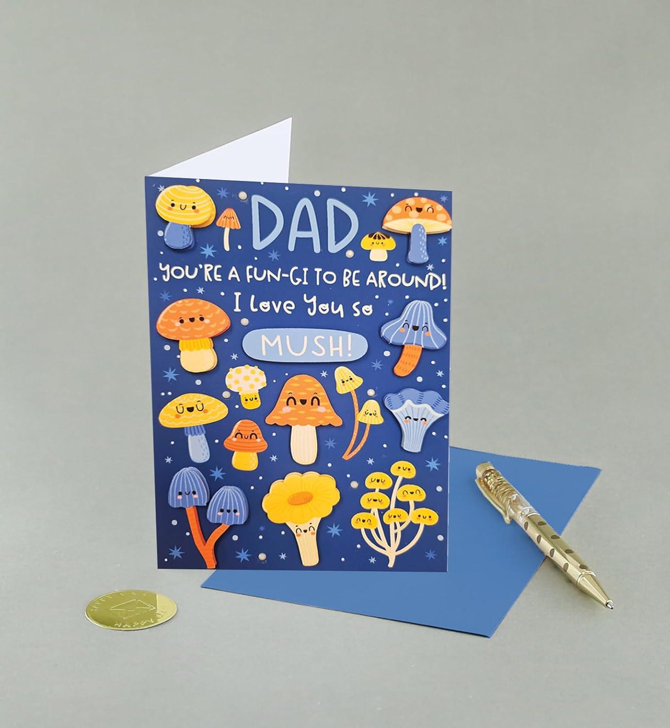 imageGraphique 2025 Grad Handmade Card Graduation Congratulations ColorCoordinated Envelope 5 x 7Mushroom Dad