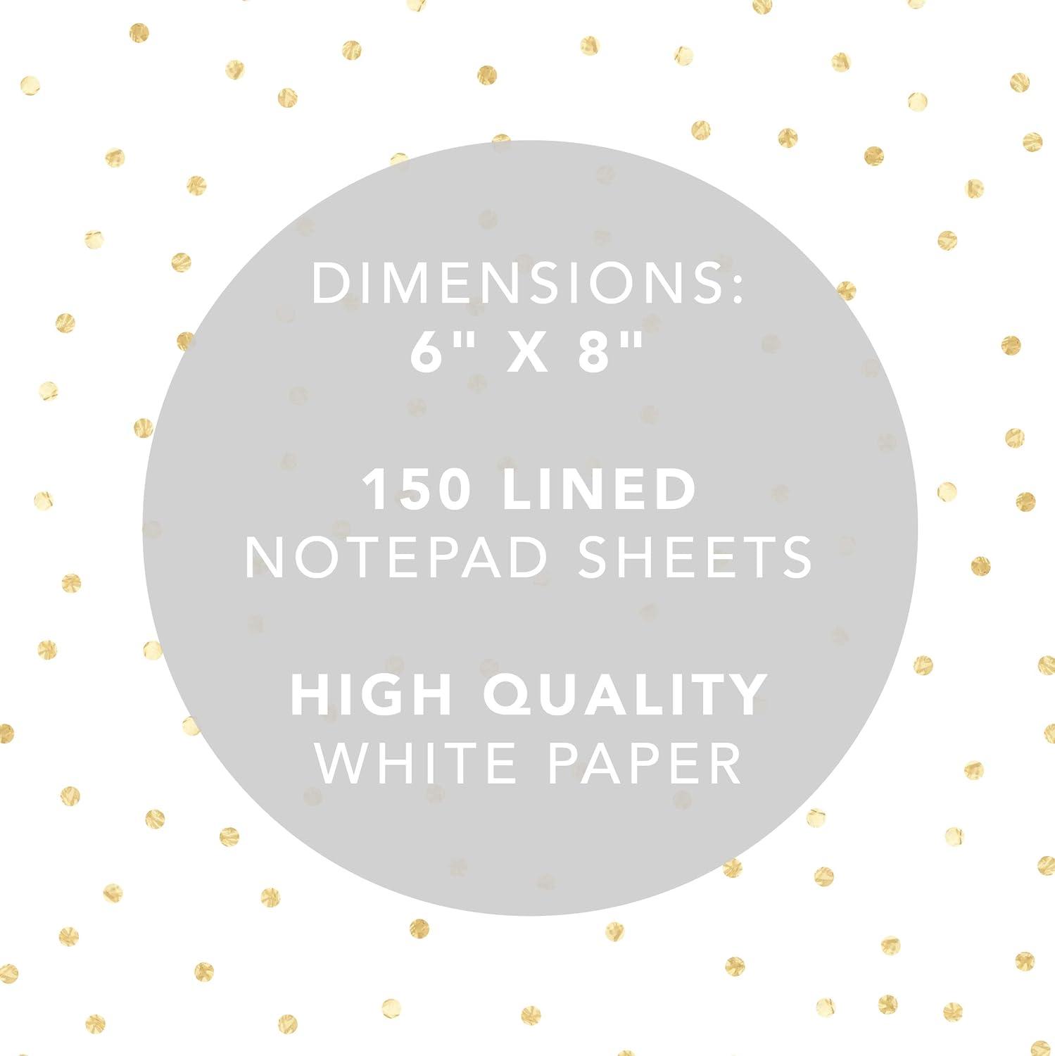 imageGraphique Daily ToDo List Notepad 150 TearAway Sheets Floral Task Planner Daily Organizer with Hourly Schedule Notes Writing Pad 6 x 8Brush Strokes