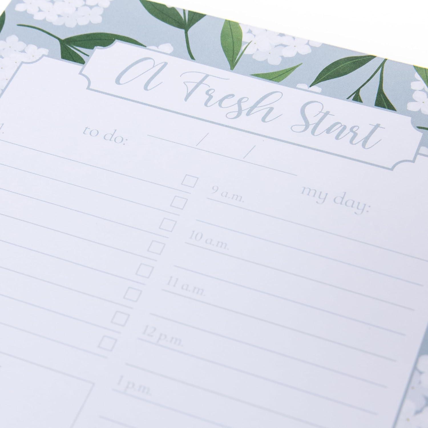imageGraphique Daily ToDo List Notepad 150 TearAway Sheets Floral Task Planner Daily Organizer with Hourly Schedule Notes Writing Pad 6 x 8Floral