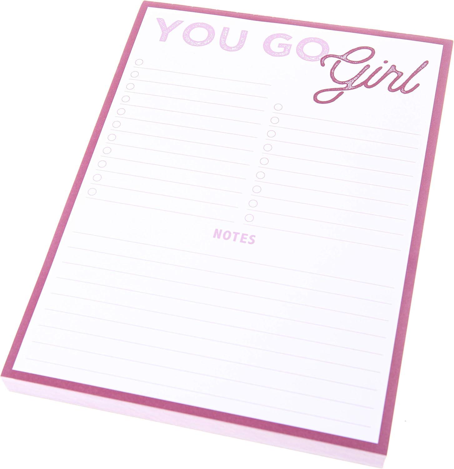 imageGraphique Daily ToDo List Notepad 150 TearAway Sheets Floral Task Planner Daily Organizer with Hourly Schedule Notes Writing Pad 6 x 8Future is Female