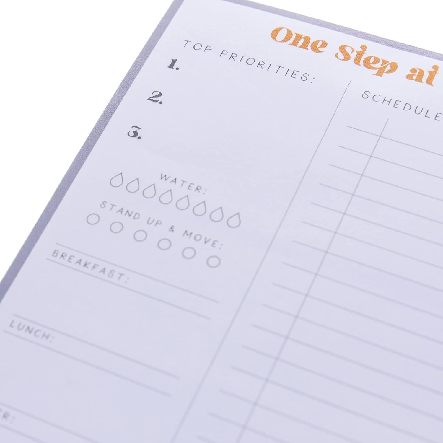 imageGraphique Daily ToDo List Notepad 150 TearAway Sheets Floral Task Planner Daily Organizer with Hourly Schedule Notes Writing Pad 6 x 8Self Care