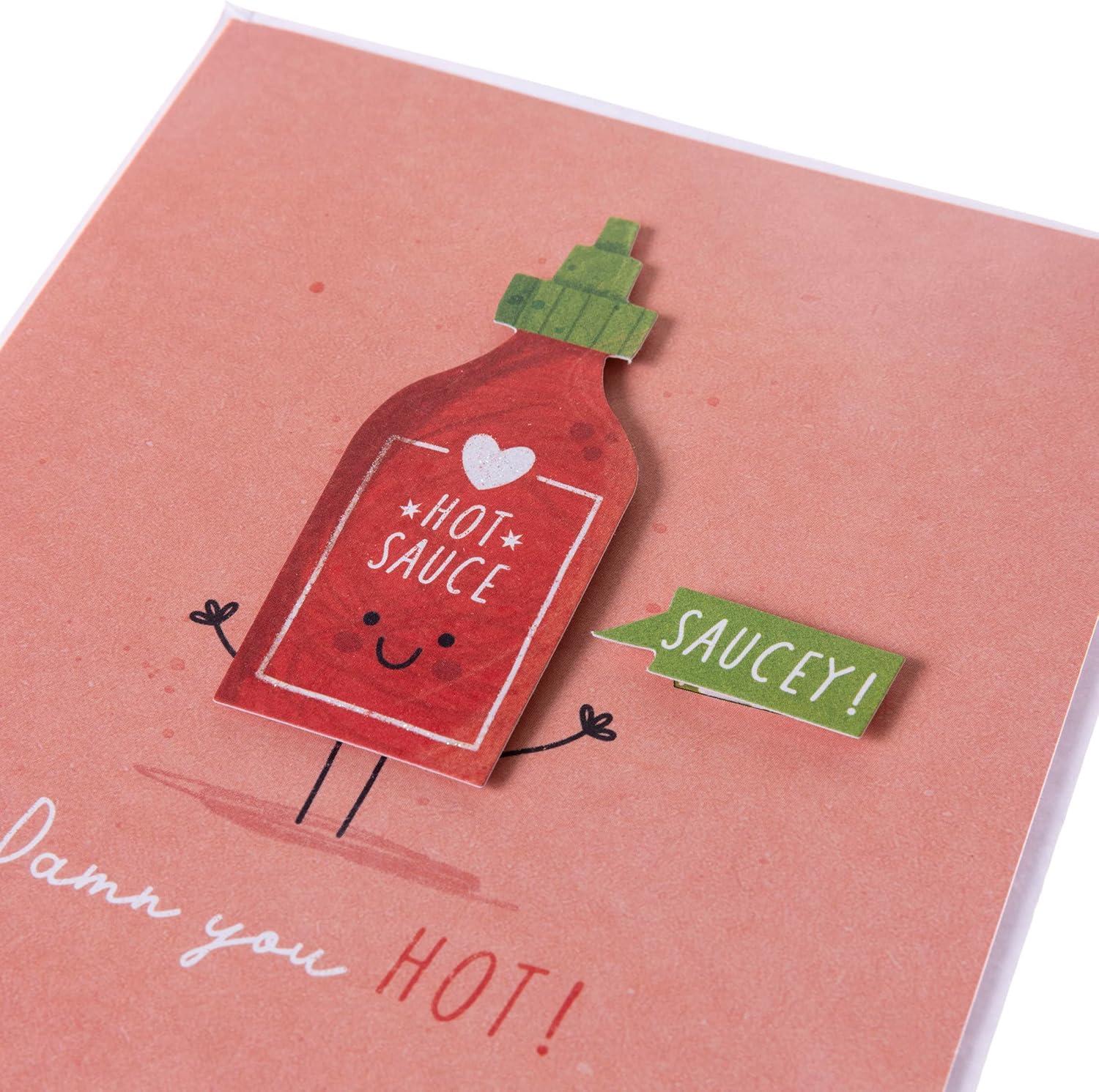 imageGraphique Handmade Valentines Card Pick You Pickle Romantic Love and Cute Greeting Wife Girlfriend Husband Boyfriend Her Him Kid 5 x 7Damn You Hot