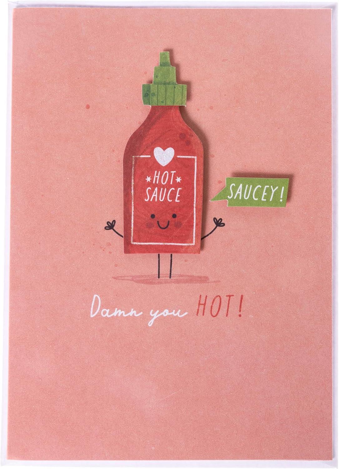 imageGraphique Handmade Valentines Card Pick You Pickle Romantic Love and Cute Greeting Wife Girlfriend Husband Boyfriend Her Him Kid 5 x 7Damn You Hot