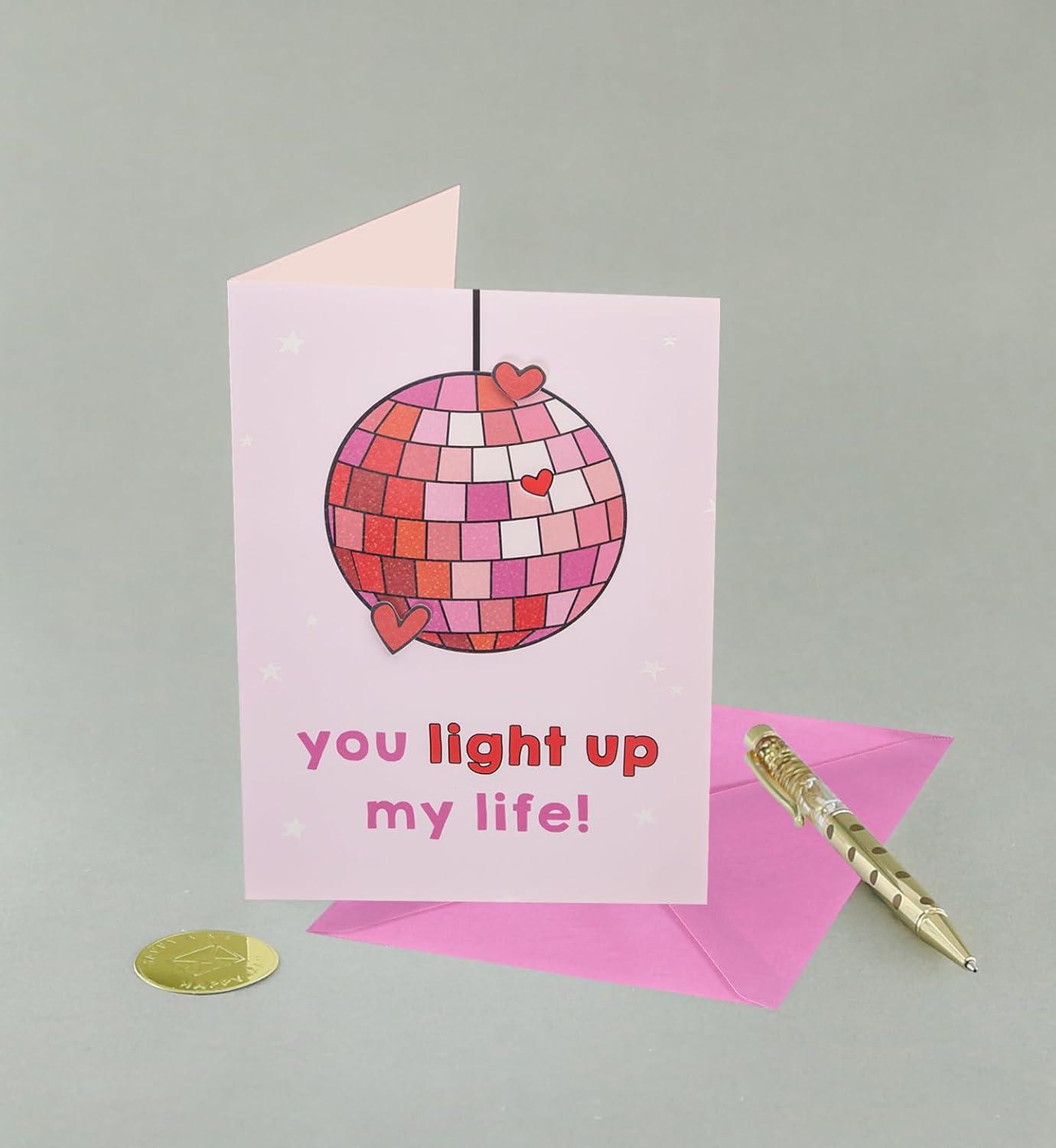 imageGraphique Handmade Valentines Card Pick You Pickle Romantic Love and Cute Greeting Wife Girlfriend Husband Boyfriend Her Him Kid 5 x 7Disco Ball