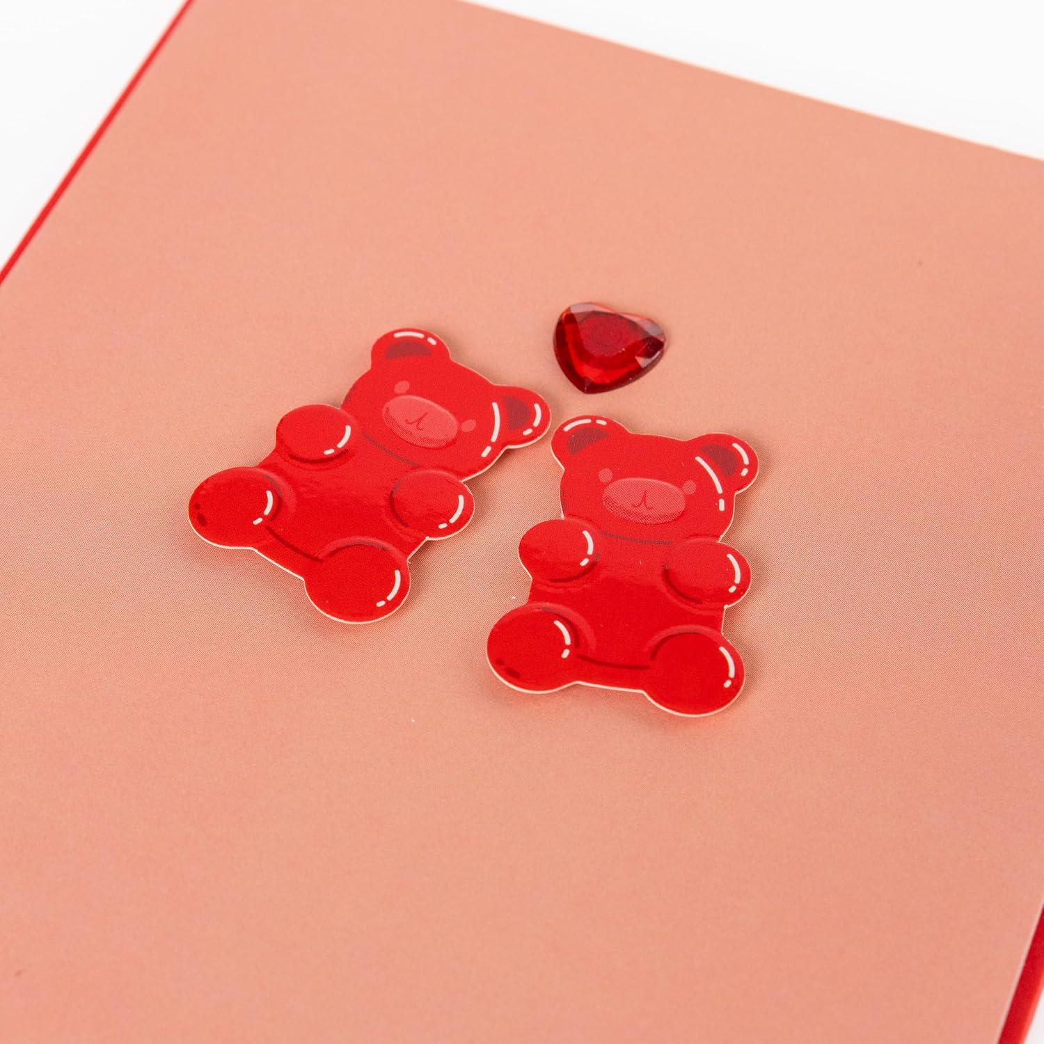 imageGraphique Handmade Valentines Card Pick You Pickle Romantic Love and Cute Greeting Wife Girlfriend Husband Boyfriend Her Him Kid 5 x 7Gummy Bears Heart