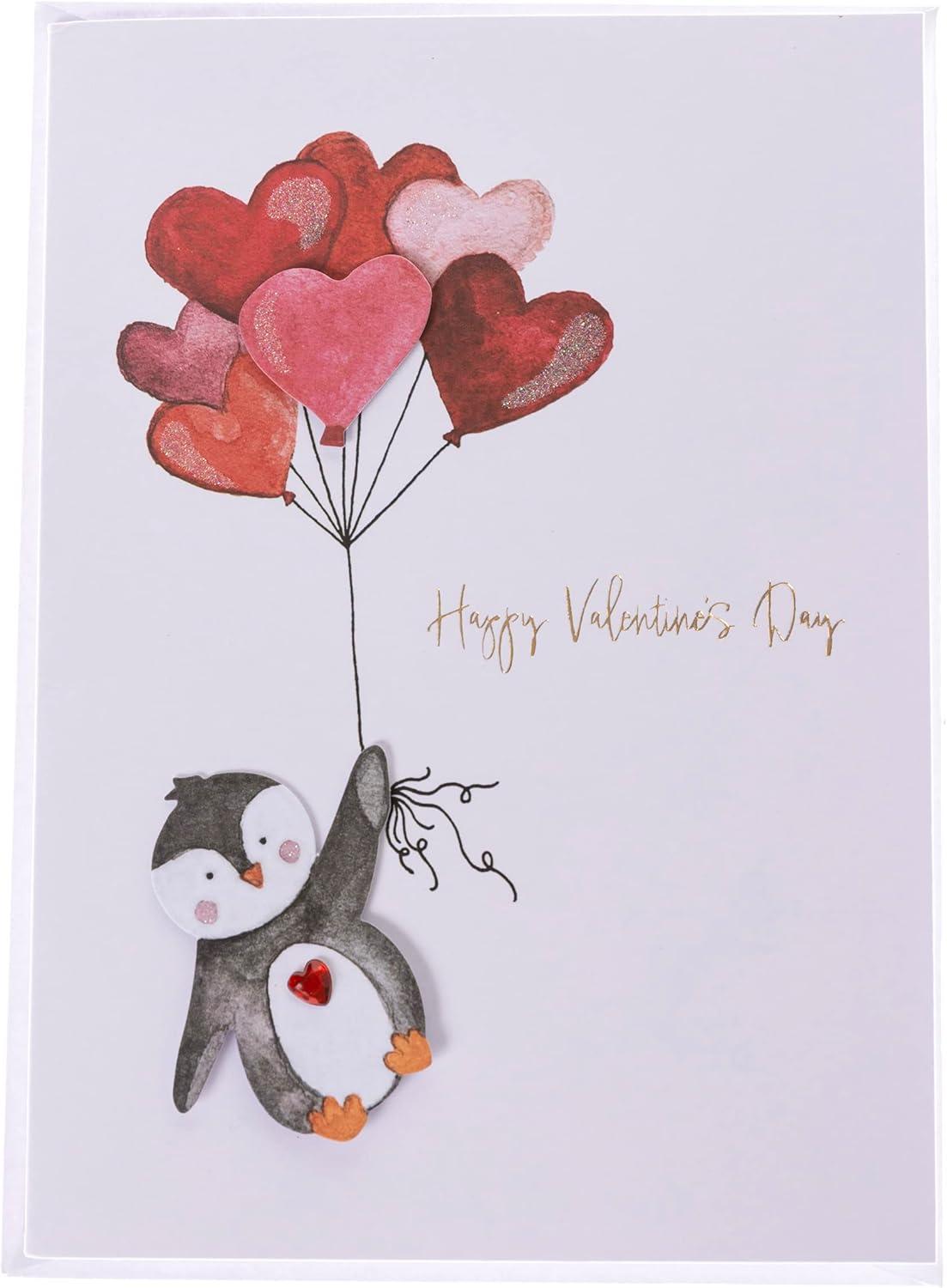 imageGraphique Handmade Valentines Card Pick You Pickle Romantic Love and Cute Greeting Wife Girlfriend Husband Boyfriend Her Him Kid 5 x 7Penguin Love