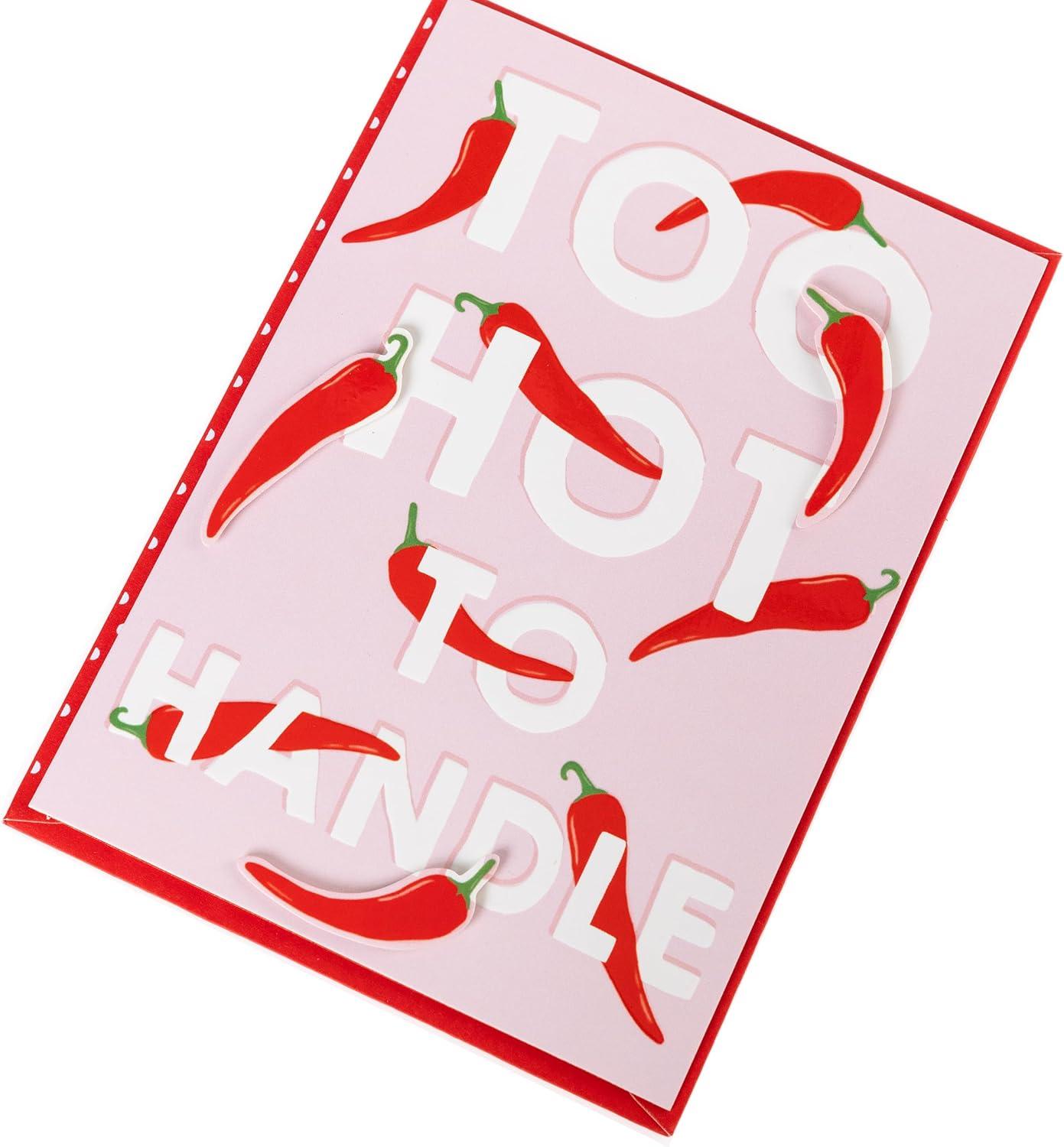 imageGraphique Handmade Valentines Card Pick You Pickle Romantic Love and Cute Greeting Wife Girlfriend Husband Boyfriend Her Him Kid 5 x 7Too Hot to Handle 2