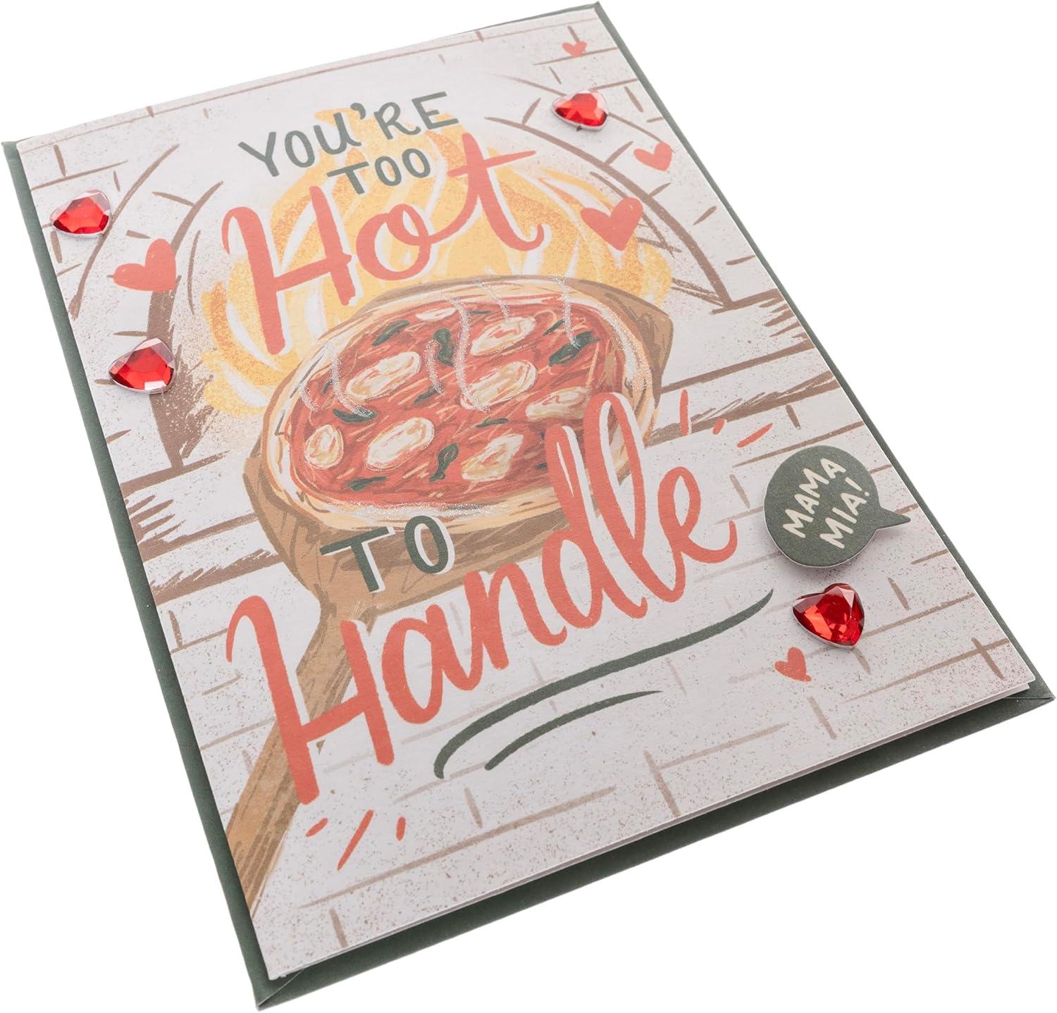 imageGraphique Handmade Valentines Card Pick You Pickle Romantic Love and Cute Greeting Wife Girlfriend Husband Boyfriend Her Him Kid 5 x 7Too Hot to Handle