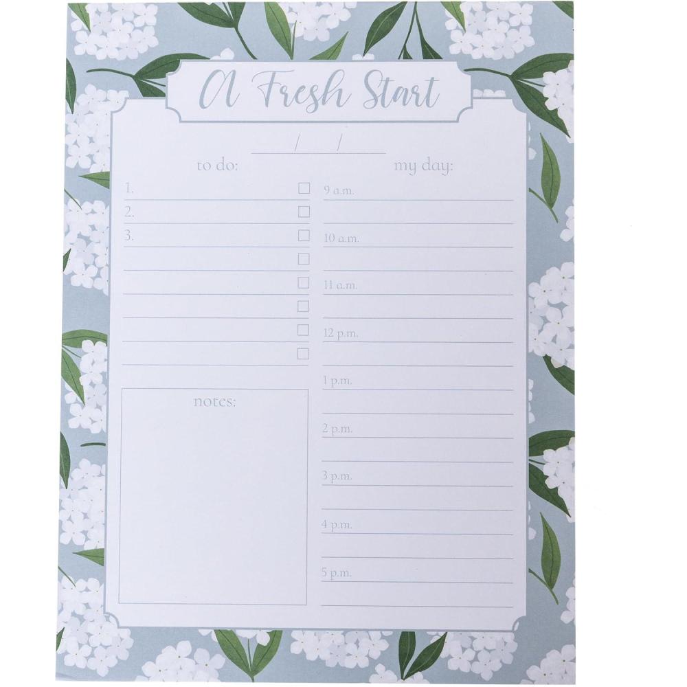 imageGraphique Daily ToDo List Notepad 150 TearAway Sheets Floral Task Planner Daily Organizer with Hourly Schedule Notes Writing Pad 6 x 8Floral