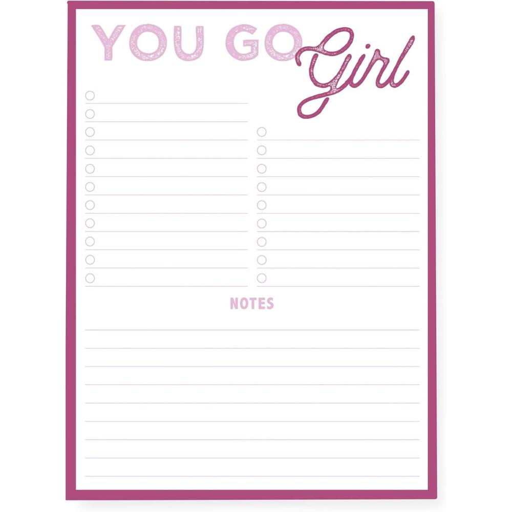 imageGraphique Daily ToDo List Notepad 150 TearAway Sheets Floral Task Planner Daily Organizer with Hourly Schedule Notes Writing Pad 6 x 8Future is Female