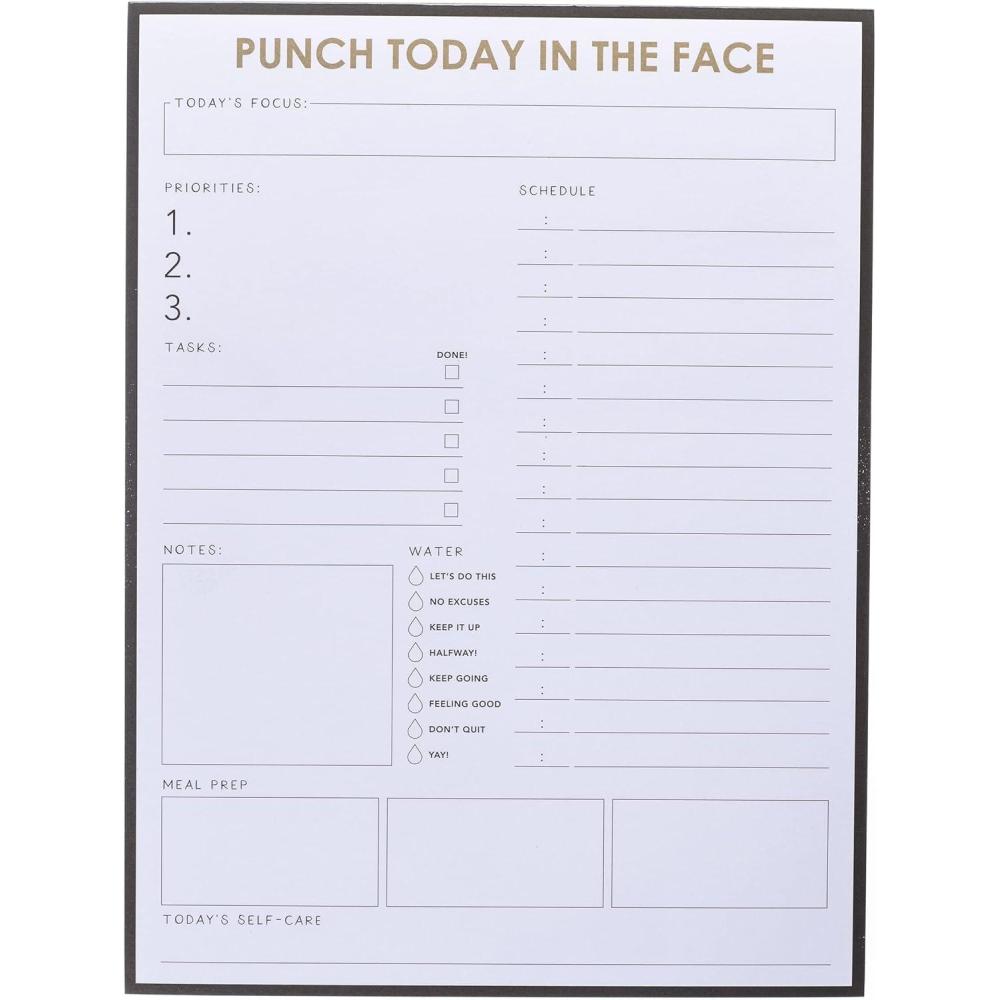 imageGraphique Daily ToDo List Notepad 150 TearAway Sheets Floral Task Planner Daily Organizer with Hourly Schedule Notes Writing Pad 6 x 8Punch today