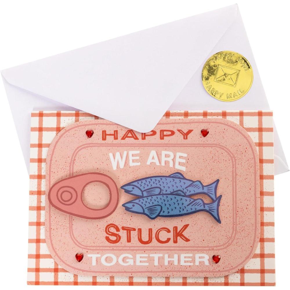 imageGraphique Handmade Valentines Card Pick You Pickle Romantic Love and Cute Greeting Wife Girlfriend Husband Boyfriend Her Him Kid 5 x 7Stuck Together