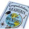 Graphique 2025 Grad Handmade Card, Graduation Congratulations, Color-Coordinated Envelope, 5” x 7”(Adventures Begin Graduation)