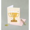 Graphique 2025 Grad Handmade Card, Graduation Congratulations, Color-Coordinated Envelope, 5” x 7”(Best Dog Mom)