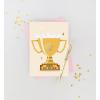 Graphique 2025 Grad Handmade Card, Graduation Congratulations, Color-Coordinated Envelope, 5” x 7”(Best Dog Mom)