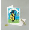 Graphique 2025 Grad Handmade Card, Graduation Congratulations, Color-Coordinated Envelope, 5” x 7”(Dad by Par)