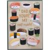 Graphique 2025 Grad Handmade Card, Graduation Congratulations, Color-Coordinated Envelope, 5” x 7”(Sushi Dad)