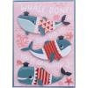 Graphique 2025 Grad Handmade Card, Graduation Congratulations, Color-Coordinated Envelope, 5” x 7”(Whale Done Grad)