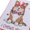 Graphique Handmade Valentine’s Card, Pick You Pickle, Romantic, Love and Cute Greeting, Wife Girlfriend, Husband Boyfriend, Her Him Kid, 5” x 7”(Chews You)