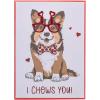 Graphique Handmade Valentine’s Card, Pick You Pickle, Romantic, Love and Cute Greeting, Wife Girlfriend, Husband Boyfriend, Her Him Kid, 5” x 7”(Chews You)
