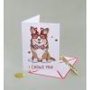 Graphique Handmade Valentine’s Card, Pick You Pickle, Romantic, Love and Cute Greeting, Wife Girlfriend, Husband Boyfriend, Her Him Kid, 5” x 7”(Chews You)
