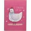 Graphique Handmade Valentine’s Card, Pick You Pickle, Romantic, Love and Cute Greeting, Wife Girlfriend, Husband Boyfriend, Her Him Kid, 5” x 7”(Clucking Love You)