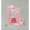 Graphique Handmade Valentine’s Card, Pick You Pickle, Romantic, Love and Cute Greeting, Wife Girlfriend, Husband Boyfriend, Her Him Kid, 5” x 7”(Gumball Machine)