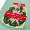 Graphique Handmade Valentine’s Card, Pick You Pickle, Romantic, Love and Cute Greeting, Wife Girlfriend, Husband Boyfriend, Her Him Kid, 5” x 7”(Pick You Pickle)