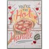 Graphique Handmade Valentine’s Card, Pick You Pickle, Romantic, Love and Cute Greeting, Wife Girlfriend, Husband Boyfriend, Her Him Kid, 5” x 7”(Too Hot to Handle)