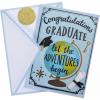Graphique 2025 Grad Handmade Card, Graduation Congratulations, Color-Coordinated Envelope, 5” x 7”(Adventures Begin Graduation)