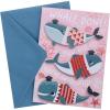 Graphique 2025 Grad Handmade Card, Graduation Congratulations, Color-Coordinated Envelope, 5” x 7”(Whale Done Grad)