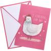 Graphique Handmade Valentine’s Card, Pick You Pickle, Romantic, Love and Cute Greeting, Wife Girlfriend, Husband Boyfriend, Her Him Kid, 5” x 7”(Clucking Love You)