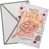Graphique Handmade Valentine’s Card, Pick You Pickle, Romantic, Love and Cute Greeting, Wife Girlfriend, Husband Boyfriend, Her Him Kid, 5” x 7”(Too Hot to Handle)