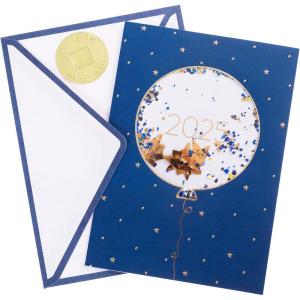Graphique 2025 Grad Handmade Card, Graduation Congratulations, Color-Coordinated Envelope, 5” x 7”(2025 Grad Balloon)
