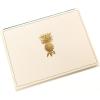 Graphique Sun Designer Cards Luxe Collection, Gold Foil Embossed Stationary Boxed Set, 10 Blank Cards with 11 Envelopes, All Occasion Greetings, 5.25″ x 3.8″(Pineapple)