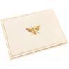 Graphique Sun Designer Cards Luxe Collection, Gold Foil Embossed Stationary Boxed Set, 10 Blank Cards with 11 Envelopes, All Occasion Greetings, 5.25″ x 3.8″(Bee)