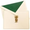 Graphique Sun Designer Cards Luxe Collection, Gold Foil Embossed Stationary Boxed Set, 10 Blank Cards with 11 Envelopes, All Occasion Greetings, 5.25″ x 3.8″(Pineapple)