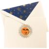 Graphique Sun Designer Cards Luxe Collection, Gold Foil Embossed Stationary Boxed Set, 10 Blank Cards with 11 Envelopes, All Occasion Greetings, 5.25″ x 3.8″(Sun)