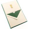 Graphique Sun Designer Cards Luxe Collection, Gold Foil Embossed Stationary Boxed Set, 10 Blank Cards with 11 Envelopes, All Occasion Greetings, 5.25″ x 3.8″(Pineapple)