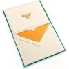 Graphique Sun Designer Cards Luxe Collection, Gold Foil Embossed Stationary Boxed Set, 10 Blank Cards with 11 Envelopes, All Occasion Greetings, 5.25″ x 3.8″(Bee)