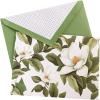 Hortensia Designer Cards by Graphique Luxe Collection, Silver Foil Embossed Stationary Boxed Set, 10 Blank Cards with 11 Envelopes, All Occasion Greetings, 5.25″ x 3.8″(Magnolia)
