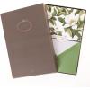 Hortensia Designer Cards by Graphique Luxe Collection, Silver Foil Embossed Stationary Boxed Set, 10 Blank Cards with 11 Envelopes, All Occasion Greetings, 5.25″ x 3.8″(Magnolia)