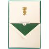 Graphique Sun Designer Cards Luxe Collection, Gold Foil Embossed Stationary Boxed Set, 10 Blank Cards with 11 Envelopes, All Occasion Greetings, 5.25″ x 3.8″(Pineapple)