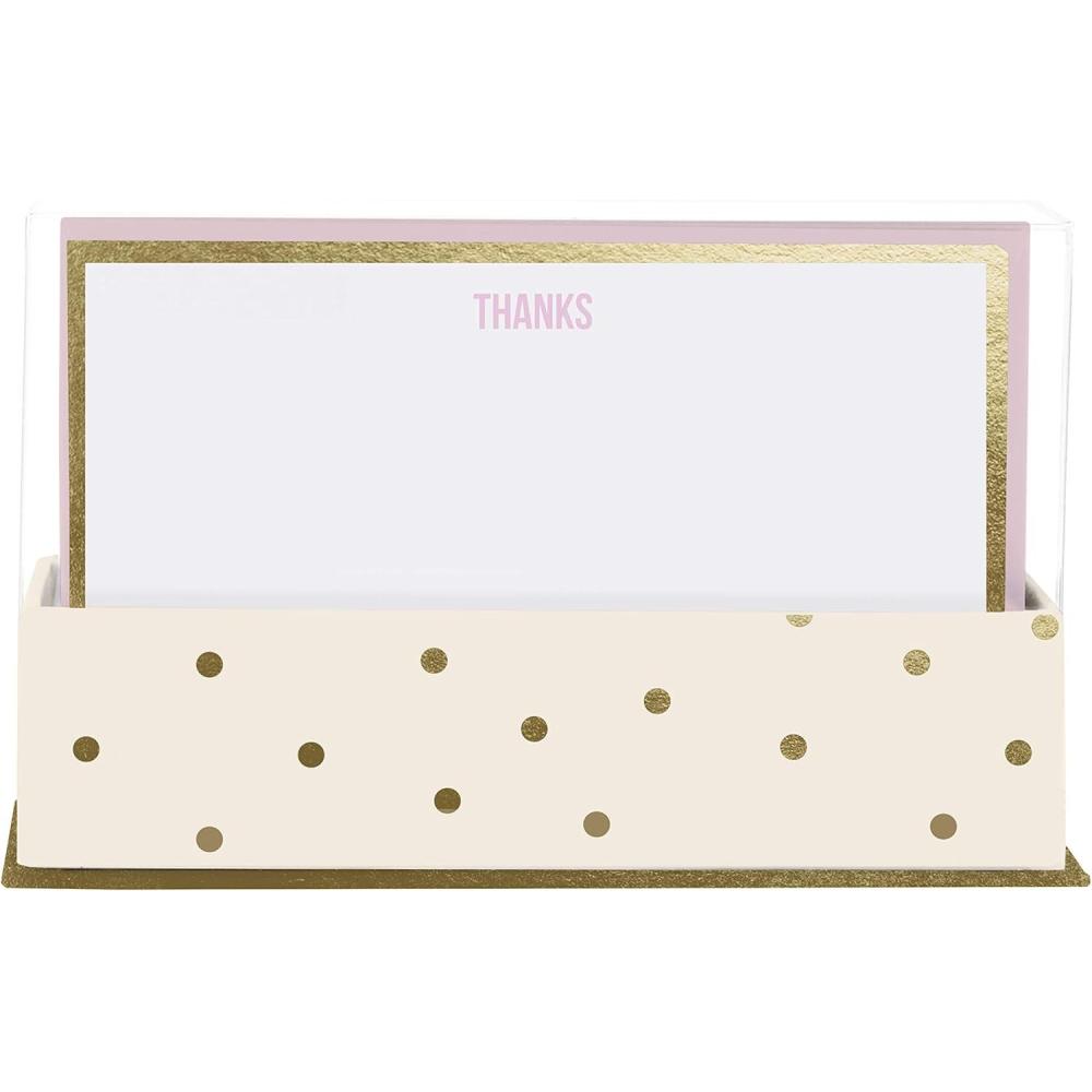 imagequotGraphique Gray Granite Flat Notes  Design Embellished with Gold Foil 50 Note Cards and Matching Envelopes for Thank You Notes Invitations Gifts and More 5625quotquot x 35quotquotquot NT1333MBTrend Collection