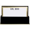 “Graphique Gray Granite Flat Notes – Design Embellished with Gold Foil, 50 Note Cards and Matching Envelopes for Thank You Notes, Invitations, Gifts and More, 5.625″” x 3.5″”” (NT1333MB)(Girl Boss)