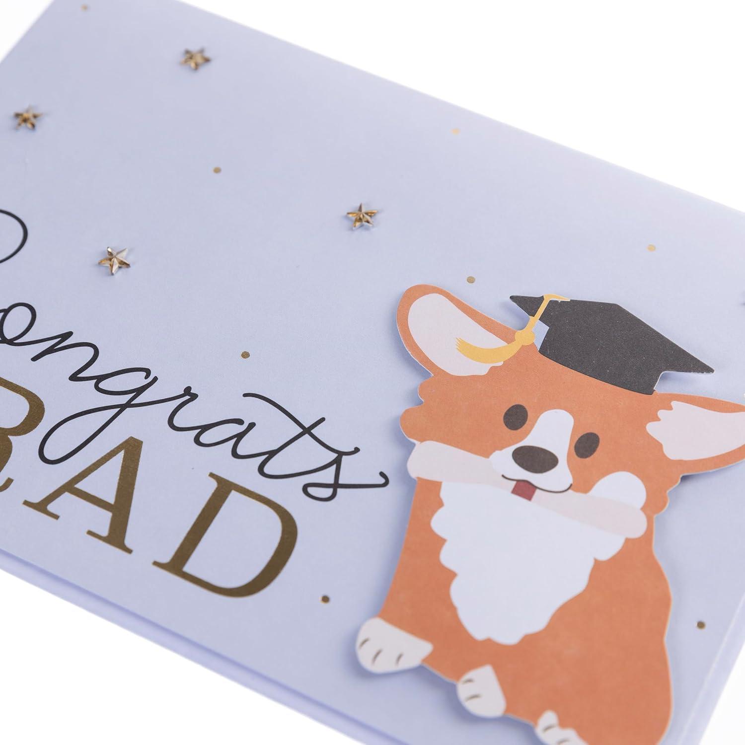 imageGraphique Pink Shaker Mothers Day Handmade Card ColorCoordinated Envelope 5 x 7Corgi Congrats