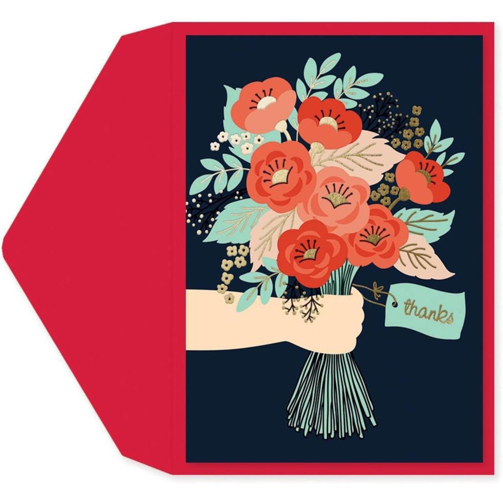 imageGraphique Pretty As a Flower  Blank Inside  Show Appreciation  Fashionable and Fun  Glitter Accents  Family and Friends  ColorCoordinated Envelope  5quot x 7quot Single CardA Bouquet For You